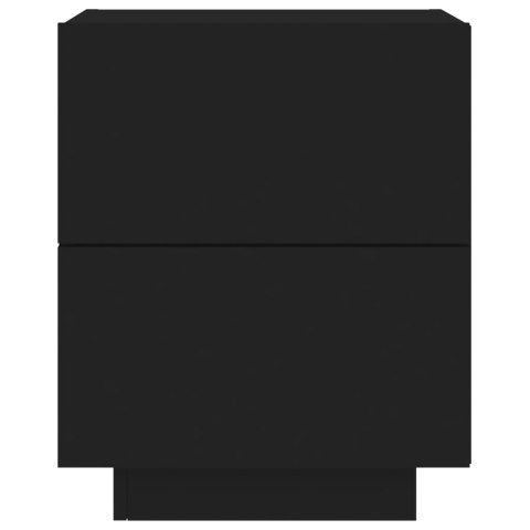 SZAFKI NOCNE Z LED 2 SZT. CZARNE