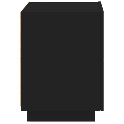 SZAFKI NOCNE Z LED 2 SZT. CZARNE