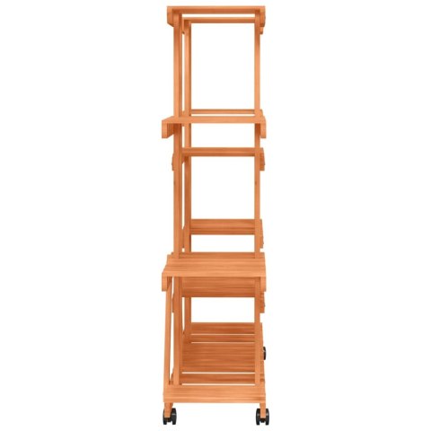 KWIETNIK NA KÓŁKACH 110X25X115CM LITE DREWNO JODŁOWE