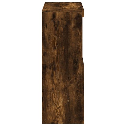 SZAFKA BOCZNA Z LED KOLOR PRZYDYMIONY DĄB