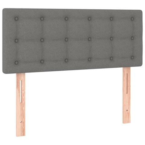 ŁÓŻKO KONTYNENTALNE Z MATERACEM CIEMNOSZARA TKANINA 80X200CM
