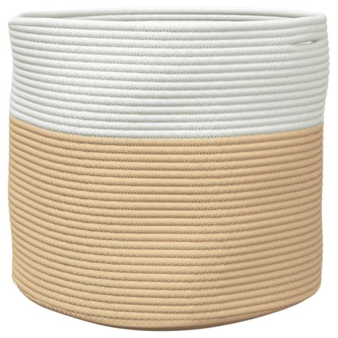 KOSZ NA PRANIE ZABAWKI UBRANIA BAWEŁNA Ø40X35CM