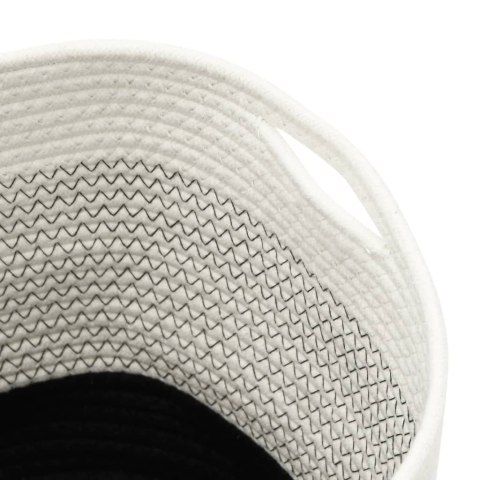 KOSZE DO PRZECHOWYWANIA 2 SZT BIAŁO-CZARNE BAWEŁNA