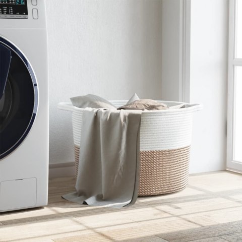 KOSZ NA PRANIE ZABAWKI Z UCHWYTAMI BAWEŁNA Ø55X36CM