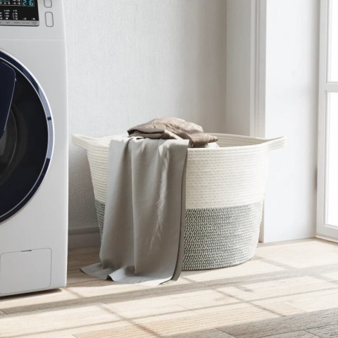 KOSZ NA PRANIE ZABAWKI Z UCHWYTAMI BAWEŁNA Ø60X36CM