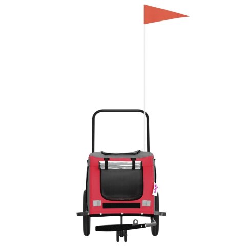 PRZYCZEPKA ROWEROWA DLA ZWIERZĄT TKANINA OXFORD I ŻELAZO