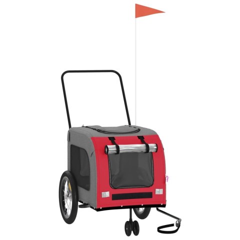 PRZYCZEPKA ROWEROWA DLA ZWIERZĄT TKANINA OXFORD I ŻELAZO