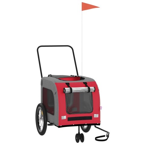 PRZYCZEPKA ROWEROWA DLA ZWIERZĄT TKANINA OXFORD I ŻELAZO