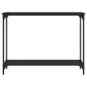 STOLIK KONSOLOWY CZARNY 101X30,5X75CM