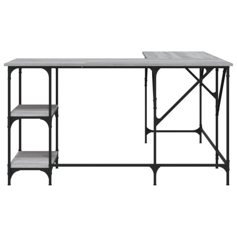 BIURKO SZARY DĄB SONOMA 139X139X75CM