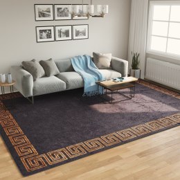 DYWAN Z MOŻLIWOŚCIĄ PRANIA CZARNO-ZŁOTY 400X300CM