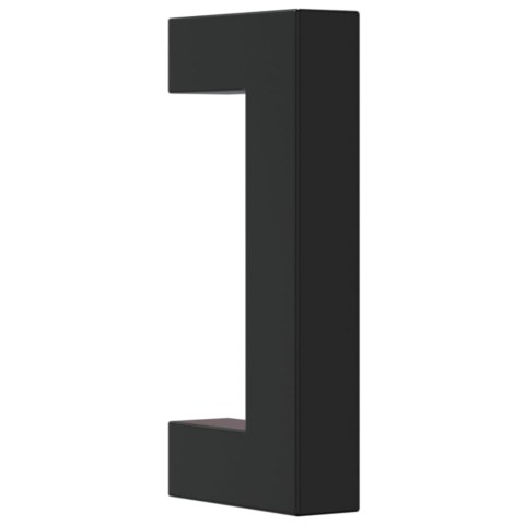 UCHWYTY MEBLOWE DO SZAFEK SZUFLAD KUCHENNYCH 10 SZT. CZARNE 64MM STAL NIERDZ.