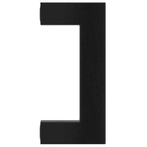 UCHWYTY MEBLOWE DO SZAFEK SZUFLAD KUCHENNYCH 10 SZT. CZARNE 64MM STAL NIERDZ.