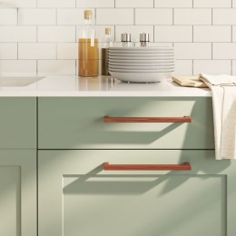 UCHWYTY MEBLOWE DO SZAFEK SZUFLAD KUCHENNYCH 5 SZT. BRĄZ 224MM STAL NIERDZ.