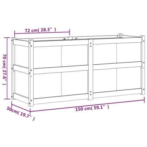 DONICA OGRODOWA 150X50X70CM LITE DREWNO SOSNOWE