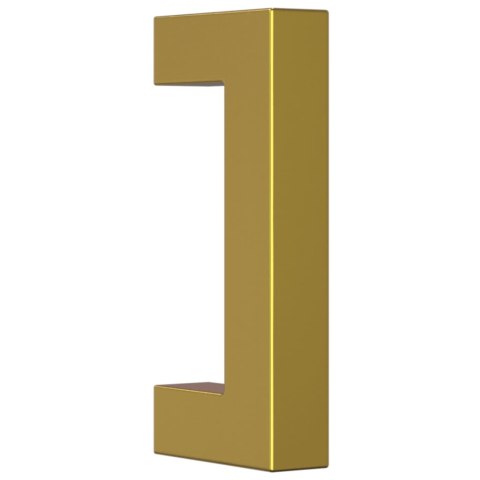 UCHWYTY MEBLOWE DO SZAFEK SZUFLAD KUCHENNYCH 10 SZT. ZŁOTE 64MM STAL NIERDZ.