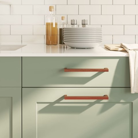 UCHWYTY MEBLOWE DO SZAFEK SZUFLAD KUCHENNYCH 5 SZT. BRĄZ 192MM STAL NIERDZ.