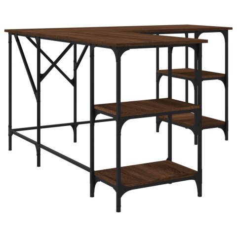 BIURKO BRĄZOWY DĄB 139X139X75CM