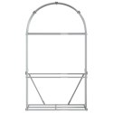 STOJAK NA DREWNO JASNOSZARY 120X45X210CM STAL GALWANIZOWANA