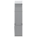 STOJAK NA DREWNO JASNOSZARY 120X45X210CM STAL GALWANIZOWANA