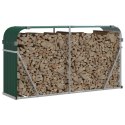 STOJAK NA DREWNO ZIELONY 180X45X100CM STAL GALWANIZOWANA
