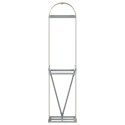 STOJAK NA DREWNO JASNY BRĄZ 40X45X170CM STAL GALWANIZOWANA