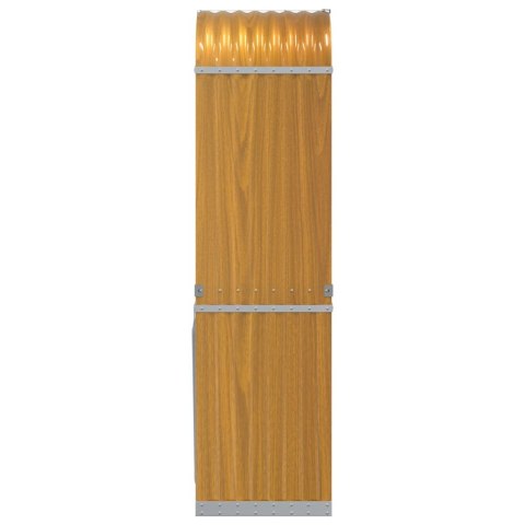 STOJAK NA DREWNO JASNY BRĄZ 40X45X170CM STAL GALWANIZOWANA