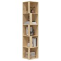 SZAFKA NAROŻNA NA KSIĄŻKI DĄB SONOMA 33X33X164,5CM