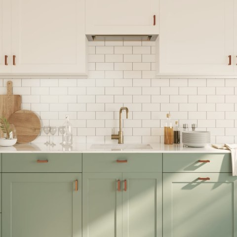 UCHWYTY MEBLOWE DO SZAFEK SZUFLAD KUCHENNYCH 20 SZT. BRĄZ 64MM STAL NIERDZ.