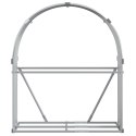 STOJAK NA DREWNO JASNOSZARY 120X45X140CM STAL GALWANIZOWANA