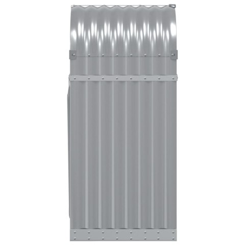 STOJAK NA DREWNO JASNOSZARY 40X45X100CM STAL GALWANIZOWANA