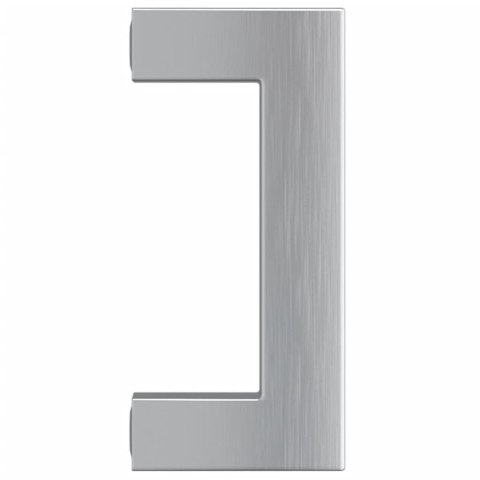 UCHWYTY MEBLOWE DO SZAFEK SZUFLAD KUCHENNYCH 20 SZT. SREBRNE 64MM STAL NIERDZ.