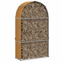 STOJAK NA DREWNO JASNY BRĄZ 120X45X210CM STAL GALWANIZOWANA