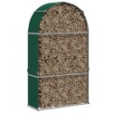 STOJAK NA DREWNO ZIELONY 120X45X210CM STAL GALWANIZOWANA