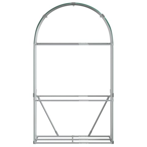 STOJAK NA DREWNO ZIELONY 120X45X210CM STAL GALWANIZOWANA