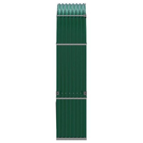 STOJAK NA DREWNO ZIELONY 120X45X210CM STAL GALWANIZOWANA