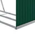 STOJAK NA DREWNO ZIELONY 120X45X210CM STAL GALWANIZOWANA