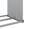 STOJAK NA DREWNO ZIELONY 120X45X210CM STAL GALWANIZOWANA