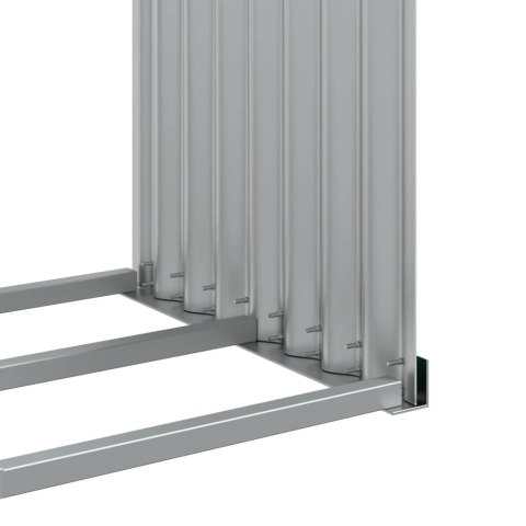 STOJAK NA DREWNO ZIELONY 120X45X210CM STAL GALWANIZOWANA