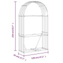 STOJAK NA DREWNO ZIELONY 120X45X210CM STAL GALWANIZOWANA