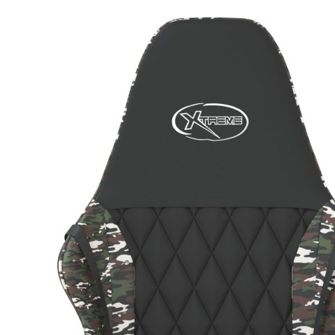 FOTEL GAMINGOWY CZARNY I MORO SZTUCZNA SKÓRA