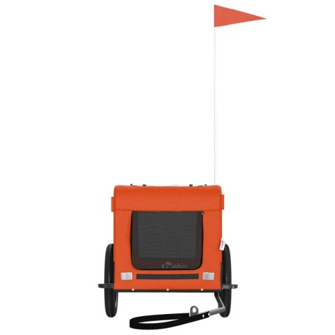 PRZYCZEPKA ROWEROWA DLA ZWIERZĄT TKANINA OXFORD I ŻELAZO