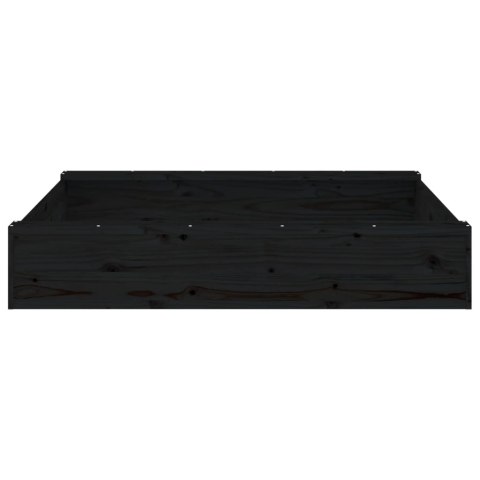 PIASKOWNICA Z SIEDZISKAMI SZARA KWADRATOWA DREWNO SOSNOWE