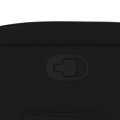 FOTEL ROZKŁADANY CZARNY SZTUCZNA SKÓRA