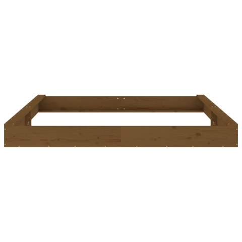 PIASKOWNICA Z SIEDZISKAMI MIODOWA KWADRATOWA DREWNO SOSNOWE