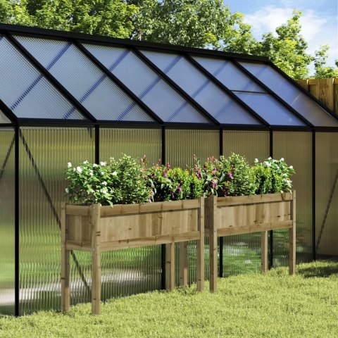 DONICE OGRODOWE NA NOGACH 2 SZT. IMPREGNOWANE DREWNO SOSNOWE