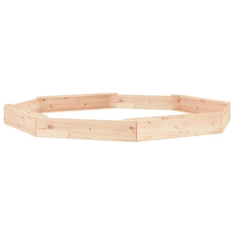 PIASKOWNICA Z SIEDZISKAMI OŚMIOKĄTNA DREWNO SOSNOWE