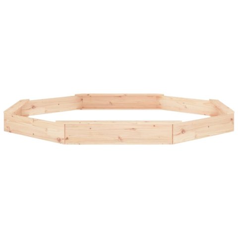 PIASKOWNICA Z SIEDZISKAMI OŚMIOKĄTNA DREWNO SOSNOWE