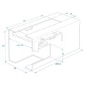 BLOKADA ZACZEPU KULOWEGO NA ZAMEK 110X110MM