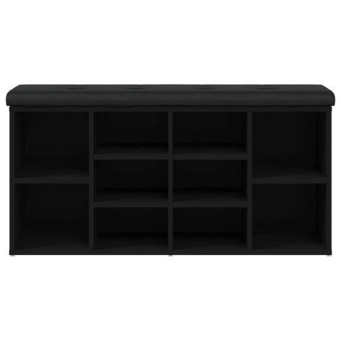 ŁAWKA NA BUTY CZARNA 102X32X50CM